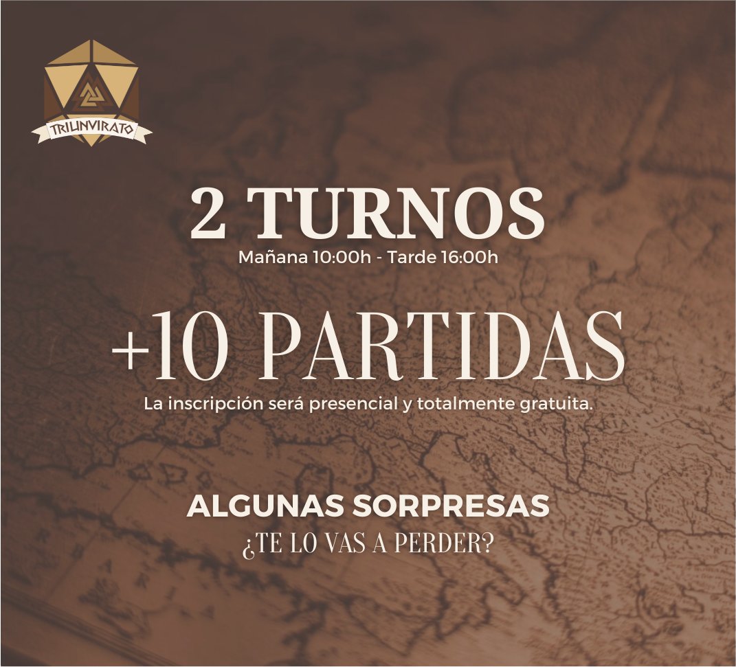 TriunviratoAsoc's tweet photo. [Leyendas de Alborán] 
Sirva este tweet como breve resumen de lo que será el evento del día 12 de noviembre. 
¡Más adelante iremos enseñando las partidas que habrá disponibles y la web con todo! https://t.co/bE5m1u6QvN