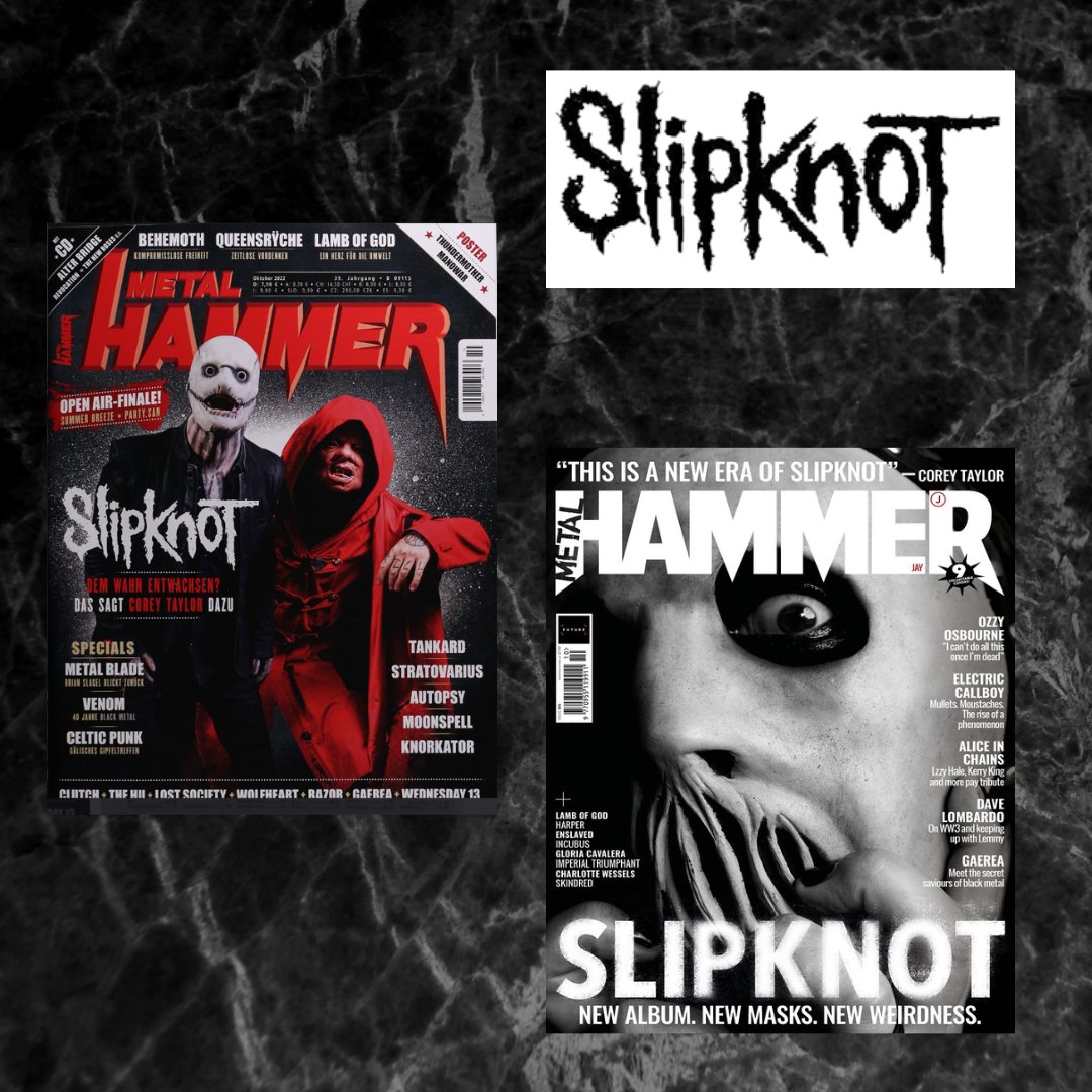 Este mes las revistas Metal Hammer, edición alemana e inglesa, rinden homenaje al grupo #Slipknot

#Sgel #Sgelrevistas #MetalHammer #MetalHammerMagazine #Slipknot #CoreyTaylor #CraigJones #JimRoot #MickThomson #ShawnCrahan #SidWilson #Metalmusic #TheEndsoFar