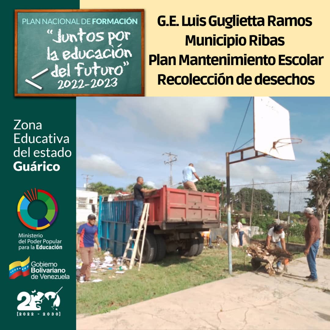 #23Sep🇻🇪G.E. Luis Guglietta Ramos activado en el Plan de Mantenimiento Escolar con apoyo de la Alcaldía del Municipio Ribas  #Bricomiles 🇻🇪
#VivaElPoderPopular
@MPPEDUCACION
<a href="/_LaAvanzadora/">Yelitze Santaella</a>
<a href="/Gob_Guarico/">Gobierno de Guárico</a>
<a href="/josemvasquez/">José Vásquez</a>
@ZEGuarico
<a href="/RiveroJilberto2/">Rivero Jilberto</a>