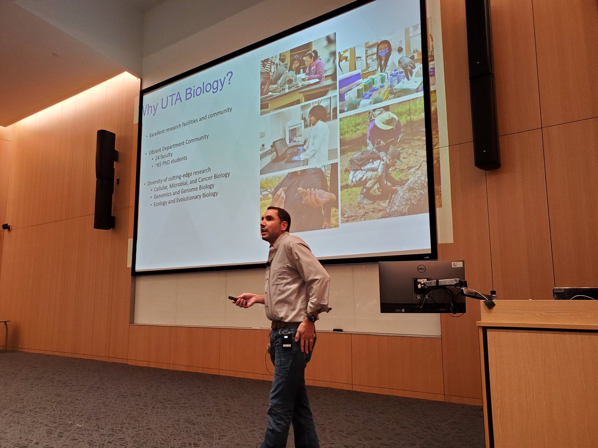 Lots of interest in our first graduate programs showcase and info session. Join us in your journey to PhD. @UTABiologyDept @UTAScience askbiology(at)uta(dot)edu uta.edu/academics/scho…