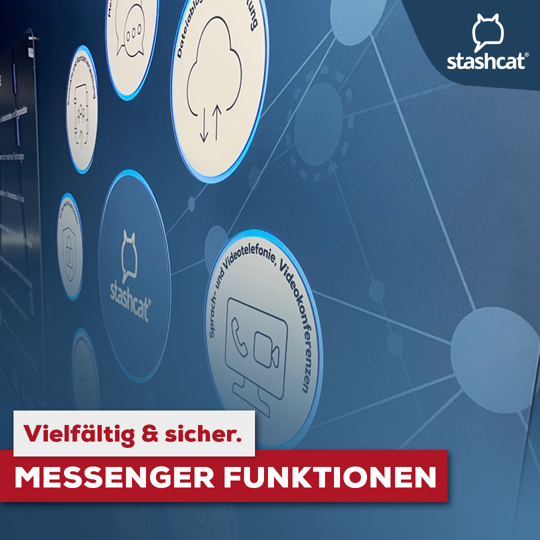 stashcatApp's tweet photo. Kompromisslose Sicherheit für Ihr Unternehmen, kombiniert mit besten Möglichkeiten moderner Kommunikation? stashcat ist der Messenger, mit dem Sie beides professionalisieren.
https://t.co/ajcOKt0HXj 
#stashcat #messenger #businessmessenger #kommunikation #itsicherheit #funktionen https://t.co/BDsieA1puu