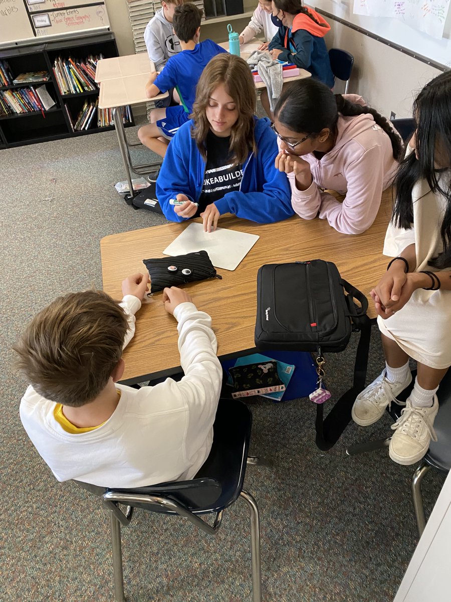 KarrerMS's tweet photo. Yesterday, Mrs. Charbel's class prepped for a quiz by working in groups to play trashketball and learn together about Ancient Greece! @StaceyCharbel  #AlwaysGrowingDCS https://t.co/QrxpBKfxhr