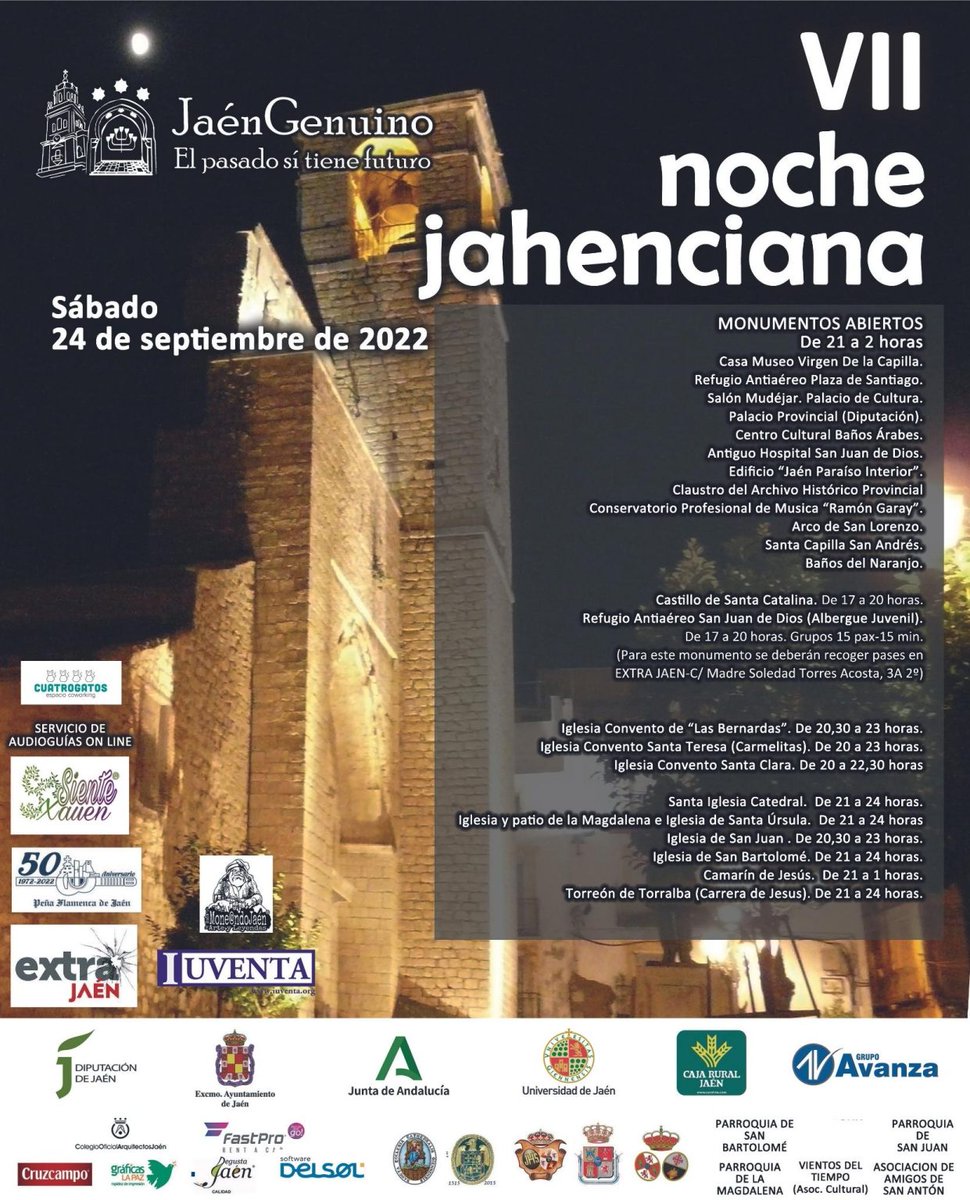 CondondeJaen's tweet photo. Para los que dicen que en #Jaén no hay ná (propios y ajenos), les invito a no perderse una de esas noches en la que la ciudad reluce, y deja a todos estos sin argumentos.

#EnJaénSiHay https://t.co/NYfDazlXBR