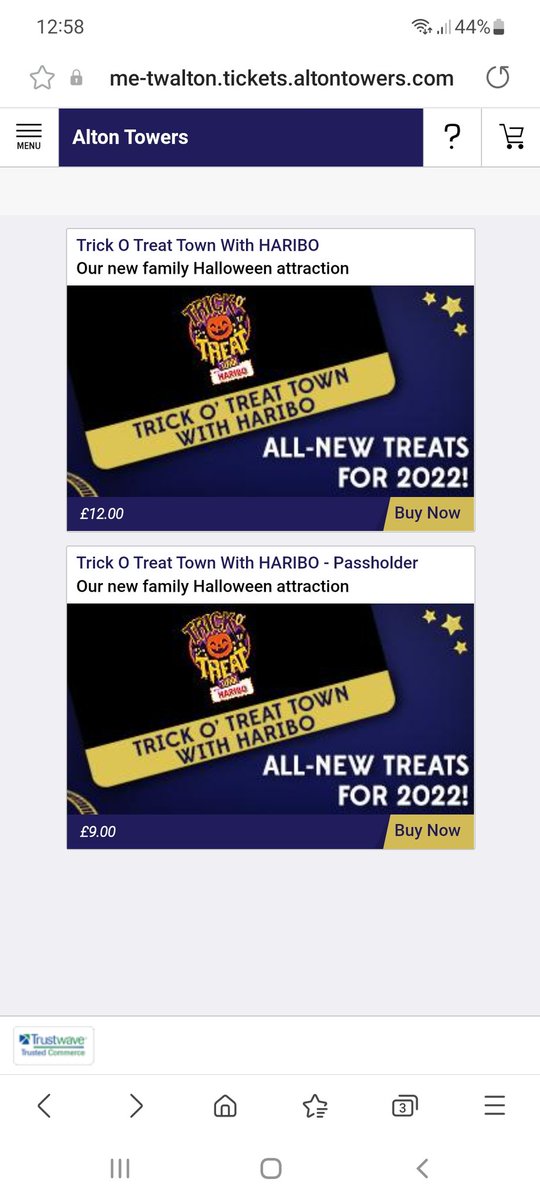 What's going on here then! Tweeted to ask if there's a discount for Trick o Treat for passholders and was told no so booked it. Then today there's a discount! <a href="/altontowers/">Alton Towers Resort</a> <a href="/MerlinapUK/">Merlin Annual Pass UK</a>