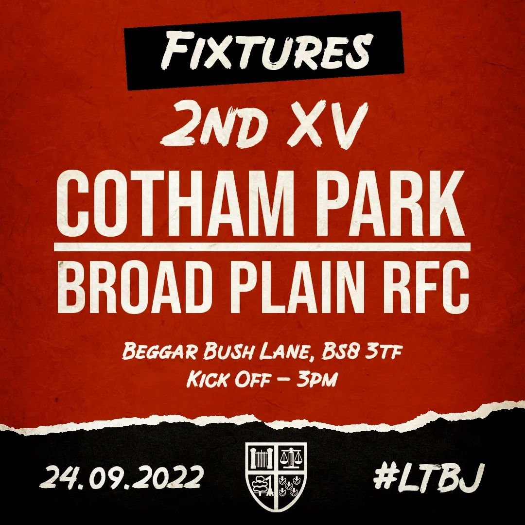 CothamPark's tweet photo. And just like that Saturday gets twice as good!
Our 2nd XV are also in action at Fortress Failand this weekend, making it the first Double Header of the season ππΌ
#UpThePark #LTBJ #Bristol #BristolRugby #GrassrootsRugby #GRFU #Rugby #RugbyUnion https://t.co/ZgNxjXKXSq