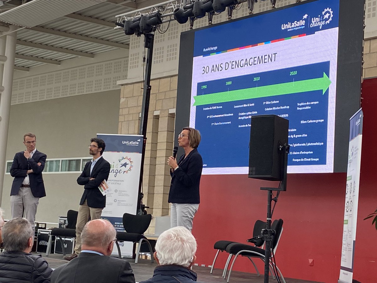 UniLaSalle_fr's tweet photo. 🌍30 ans d’engagement pour le #DeveloppementDurable, 5 enjeux, 20 objectifs pour une transformation #ecologique et sociétale  
Aujourd’hui #UniLaSalle lance #Uni4change, sa stratégie pour un monde plus durable 
➡️ https://t.co/Z8jEkynAst https://t.co/hnCUJolkEM