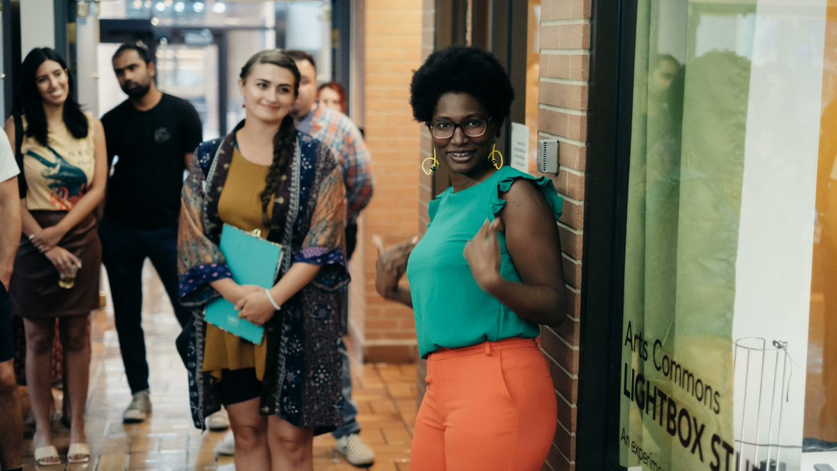 CanadaCouncil's tweet photo. Today, in celebration of #Deafculture and the #IDSignLanguages, Calgary-based Ebony Gooden is doing a #CanadaCouncilIGTakeover and sharing all sorts of things on the work she does as an artist whose primary language is ASL. Follow along at: https://t.co/dVIyWGk4da #IDSL2022 https://t.co/VJjyePXKvX