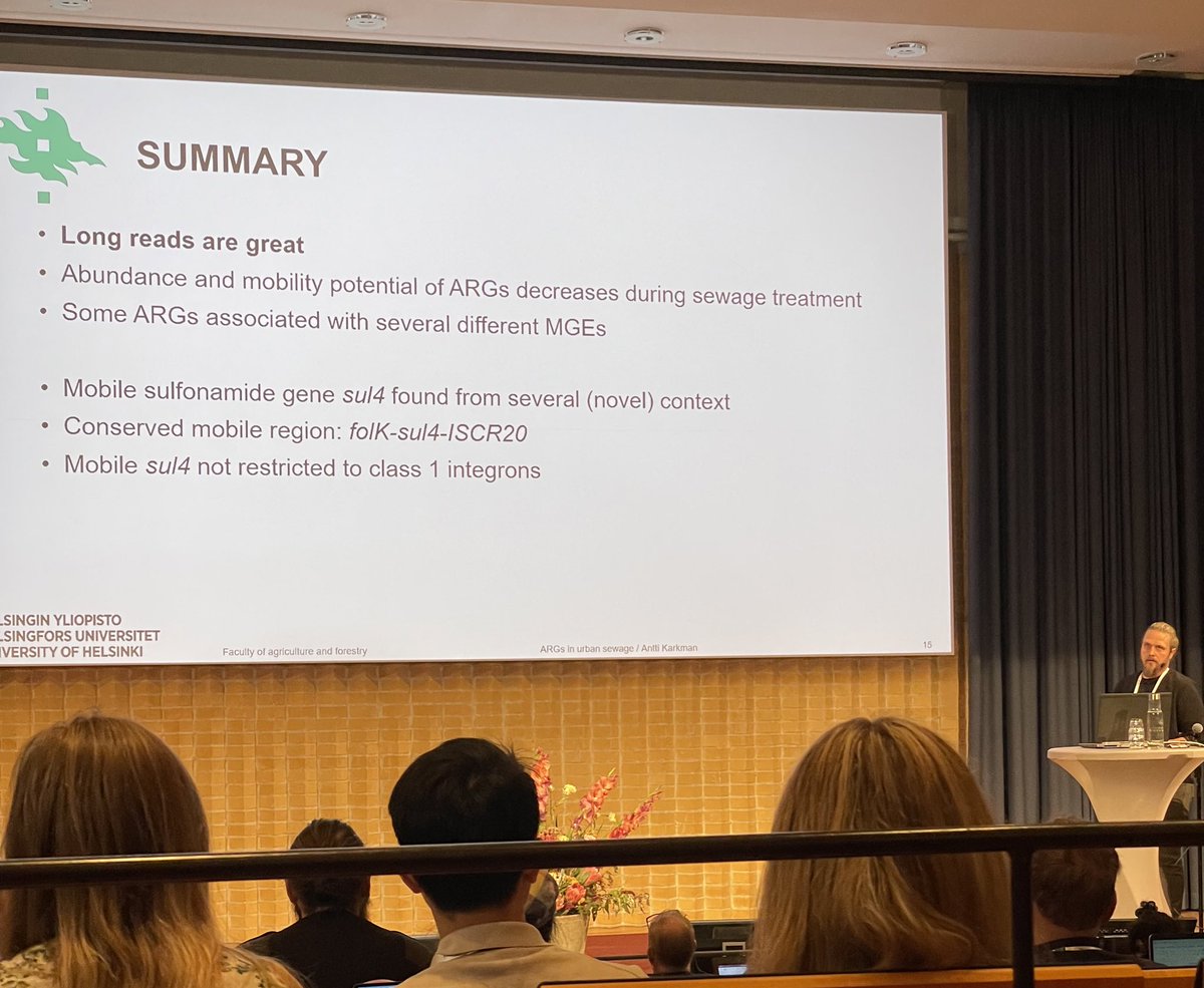WMuziasari's tweet image. Great work by @AnttiKarkman on the genetic context of ARGs and MGEs in WWTPs ✨ Love how long reads sequencing can show if ARGs and MGEs are together 🤩 #EDAR6