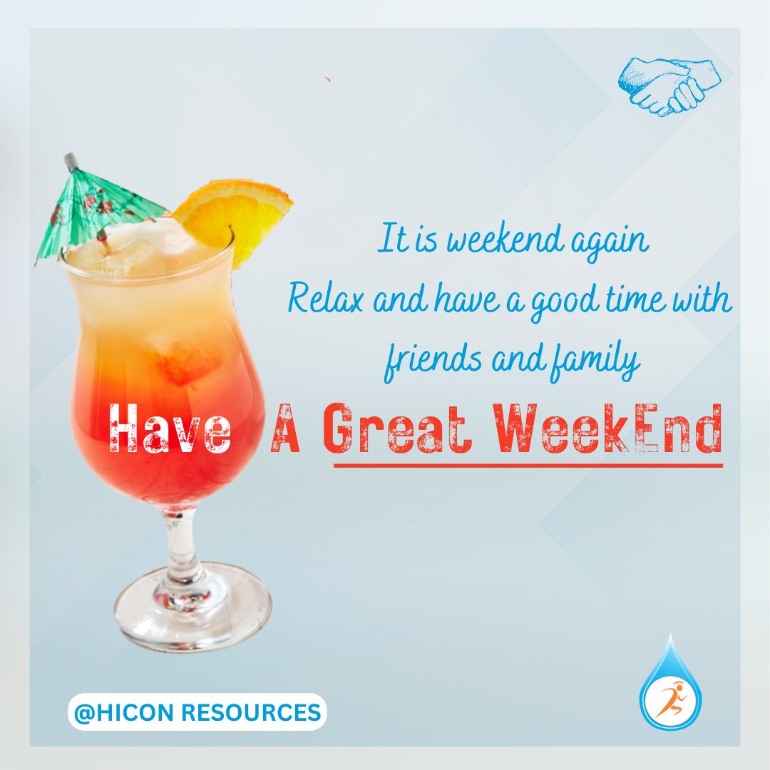 HiconResources1's tweet photo. Have a great weekend @Hicon_Resources https://t.co/JA8XsztGtK