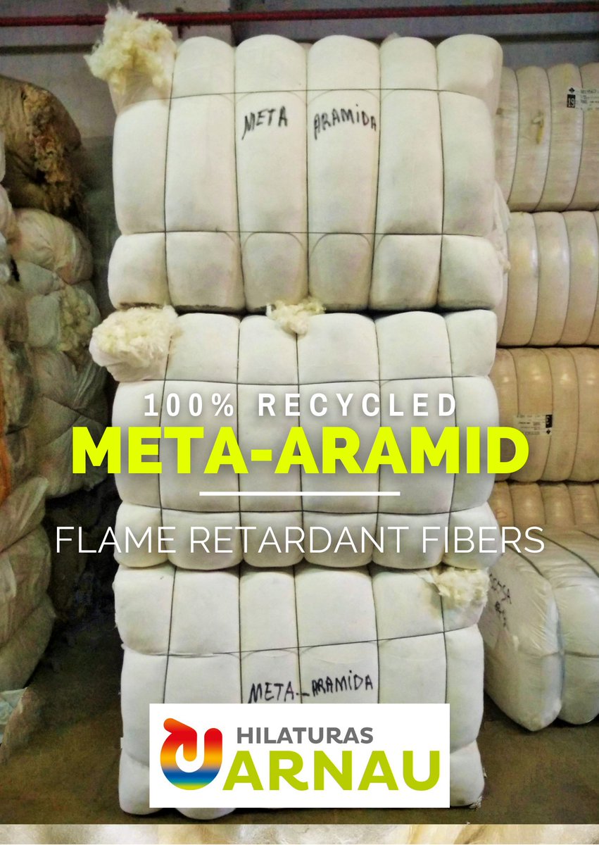 hilaturasarnau's tweet photo. La #Metaaramida presenta unas propiedades únicas: excelente estabilidad térmica, alta resistencia a las llamas/radiaciones y gran aislante eléctrico 💥🔥
Con estas fibras #recicladas producimos #hilos (de Nm.14 hasta 2) para usos profesionales muy especializados ♻️👌🏻🧵#Metaaramid https://t.co/BgFsM6pPJM
