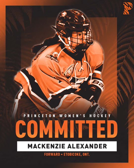 I’m extremely excited to announce my commitment to the admissions process to play NCAA Division 1 hockey at Princeton University. Thank you to all my friends, family, trainers, and coaches for all your support along the way.