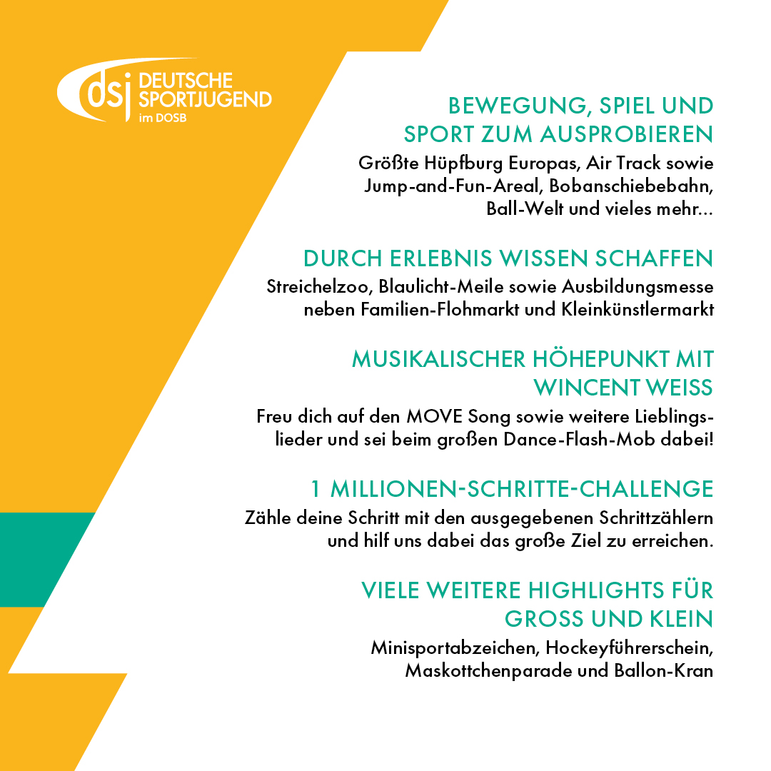 dsj4sport's tweet photo. Am 9. Oktober ist es soweit: Unser großes MOVE FOR PEACE Festival findet in Hildesheim statt!!! Von 11-18 Uhr gibt es auf dem Gelände von Eintracht Hildesheim viele Bewegungs- und Begegnungsangeboten.
#MOVE4PEACE https://t.co/87wF1np2lN