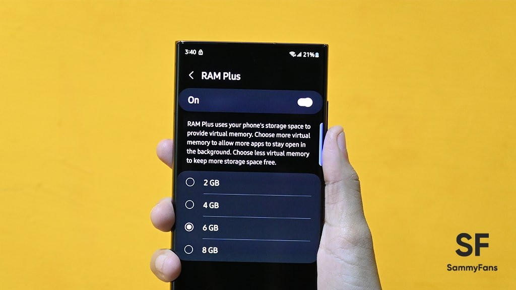 thesammyfans's tweet photo. You can disable/turn off RAM Plus feature with One UI 5.0 [Supported devices] #Samsung #RAMPlus https://t.co/QqUQBGG9aZ https://t.co/uQ2j0FruEE