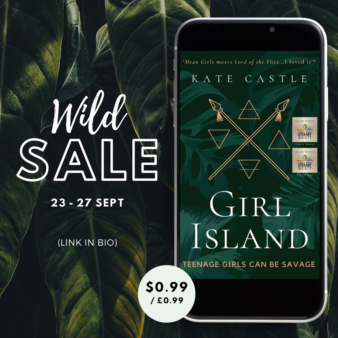 To celebrate #bivisibilityday Girl Island is ON SALE for the next five days! Grab your copy for only 0.99. Link in Bio. 
(P.s. just L👀K at that sexy new cover <a href="/goldencrownls/">The Golden Crown Literary Society (GCLS)</a> 🏆🏆😍). 
#booksale #books #bookrecommendations #sapphicbooks #sapphicreads #lgbtqbooks #bivisibilityweek