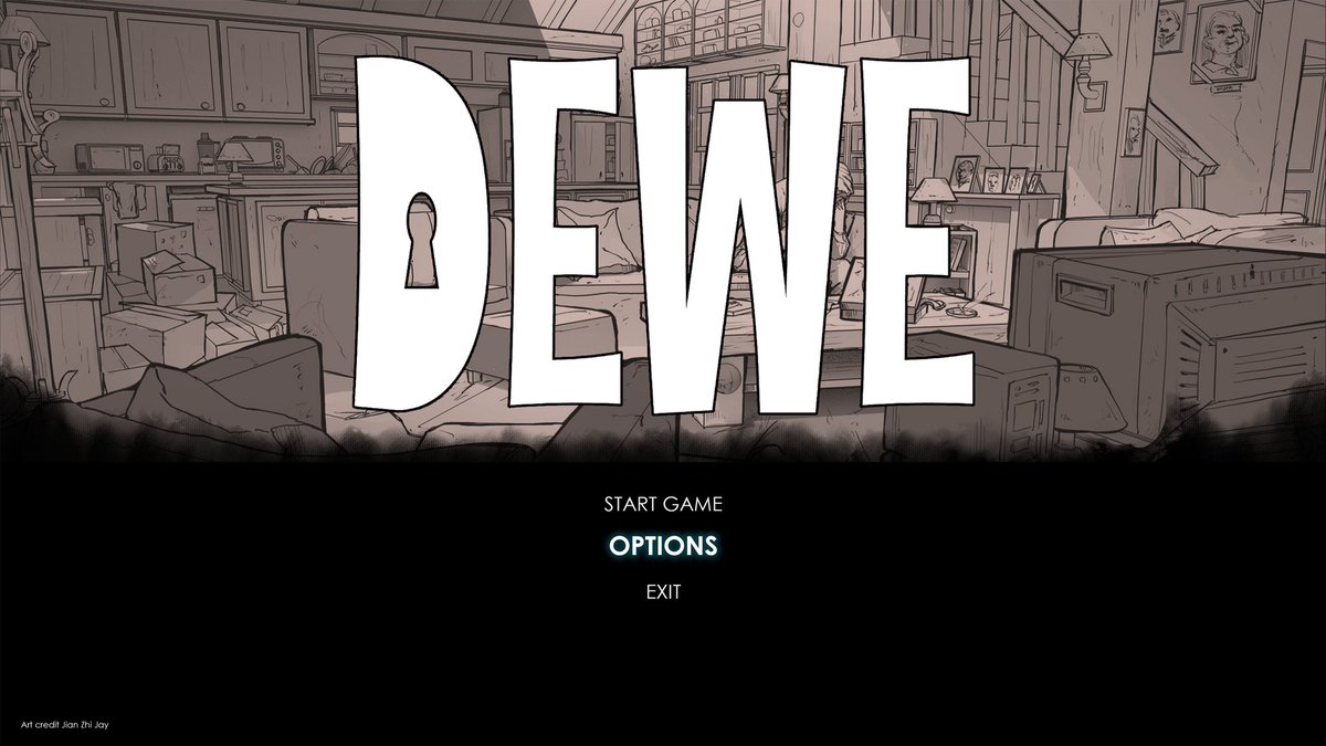 dewegame's tweet photo. Just want to share our progress. The mock-up for the main menu. The background art is not fixed yet.
#IndieGameDev #indiegame
#DEWE #dewegame #dewe_game https://t.co/3VQGRvyQrG