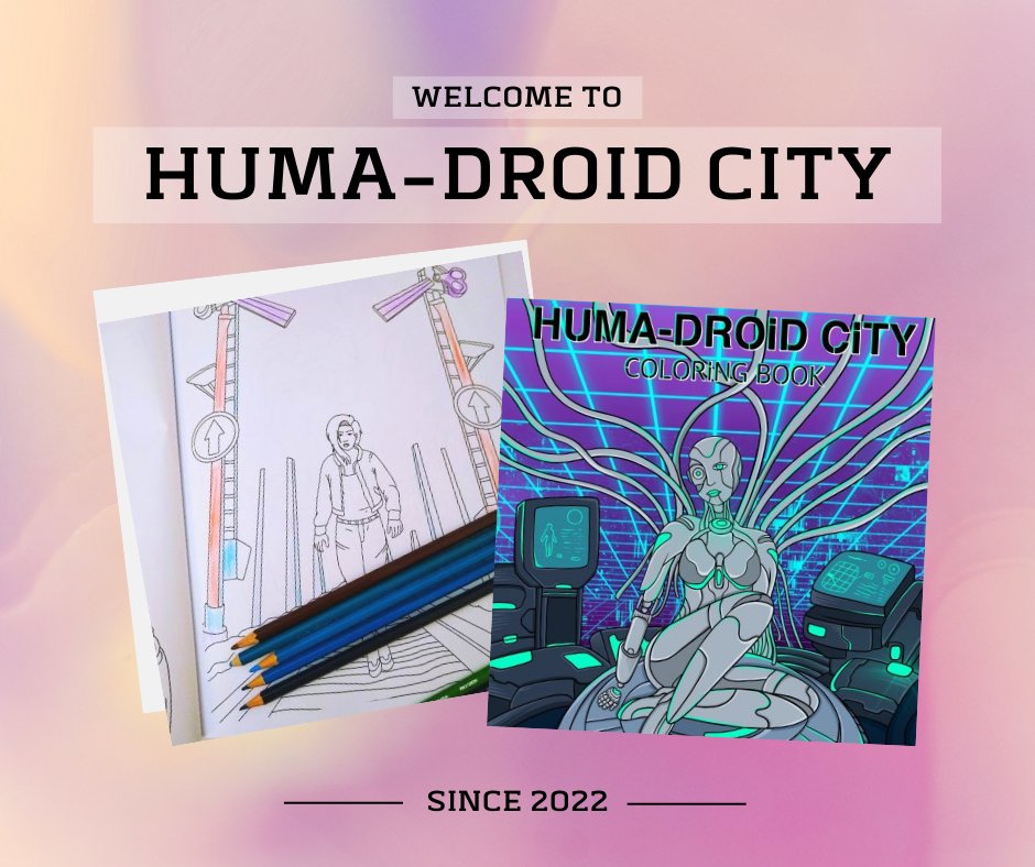 HResistPress's tweet photo. Humandroid City Coloring Book Available now! 📚 

Whether it's solid line or shading, coloring this coloring book will be a very fun experience for all ages! 🤩

Don’t miss out on your chance, pre-order now! https://t.co/0ZYKiJczoq 

Color your own page, color your happiness. https://t.co/Mf6q5f93lA