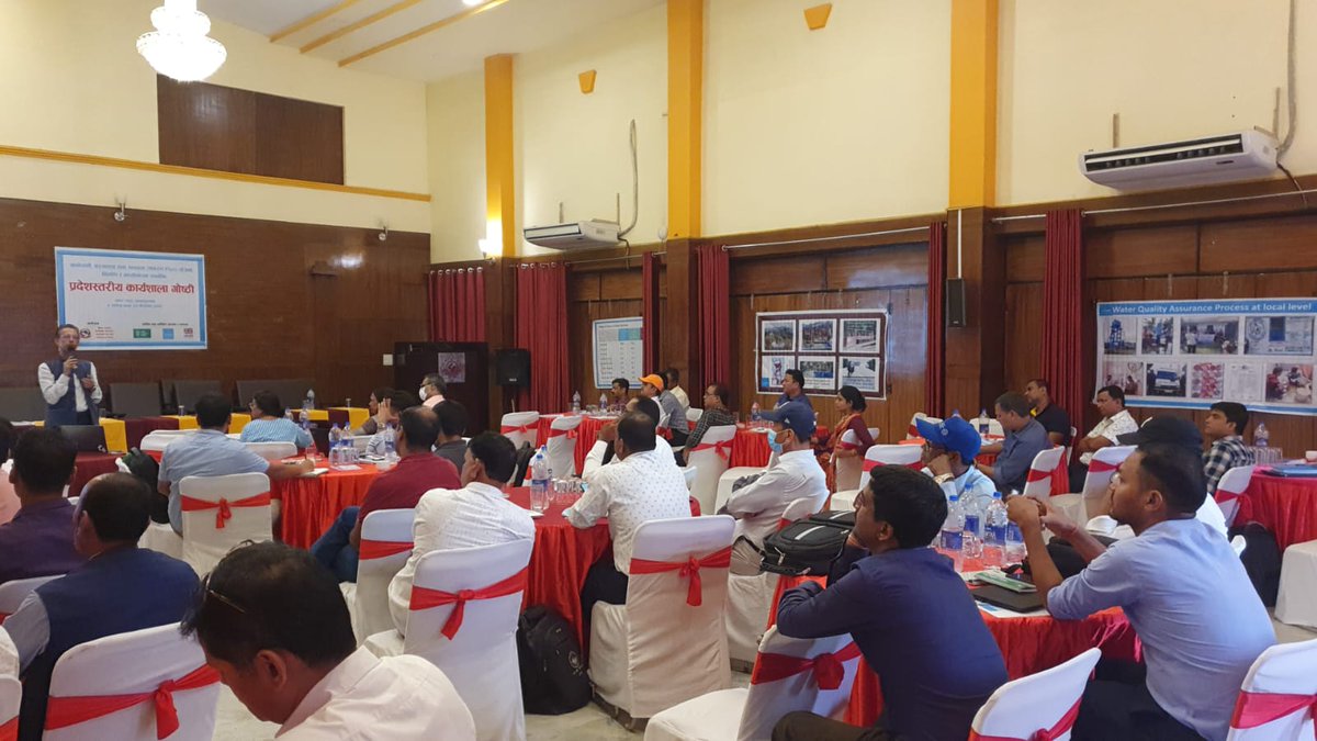 WHH_Nepal's tweet photo. @WHHNepal supported #DWSSM to organize "Provincial Level WASH Plan Formulation & Implementation Workshop in Madhesh Province". WHH works on #WASHgovernance and #Systemsstrengthening in Siraha and Saptari districts. #SDG6 @VivaconAgua @Welthungerhilfe @BMZ_Bund @unicef_nepal https://t.co/2uk79fkTKB