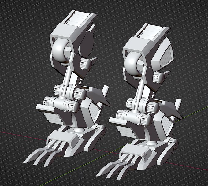 blenderで作るメカモデリング実践ガイドのTwitterイラスト検索結果。