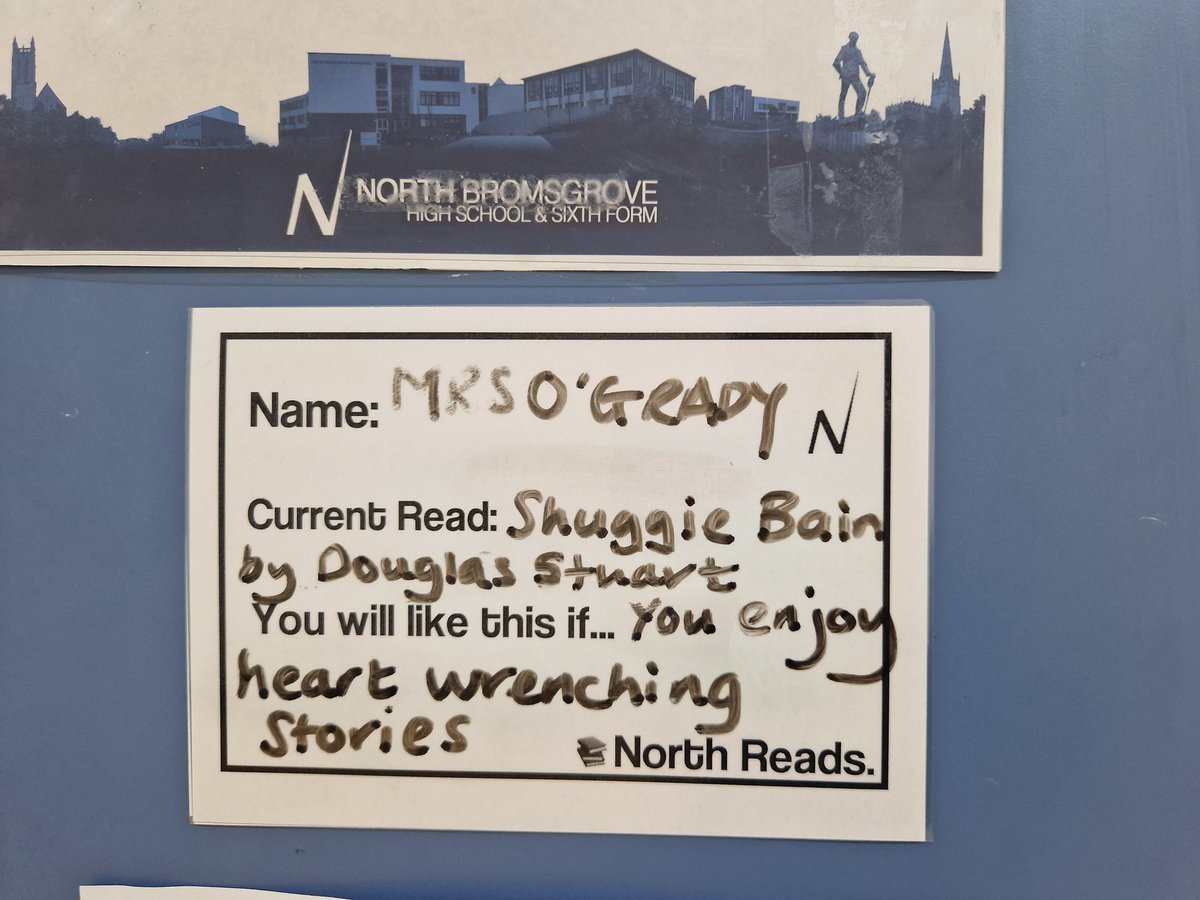 Love seeing our staff recommendations! <a href="/NorthBromsgrove/">North Bromsgrove High School and Sixth Form 🌈</a> <a href="/nbhs_library/">North Reads</a> 📚