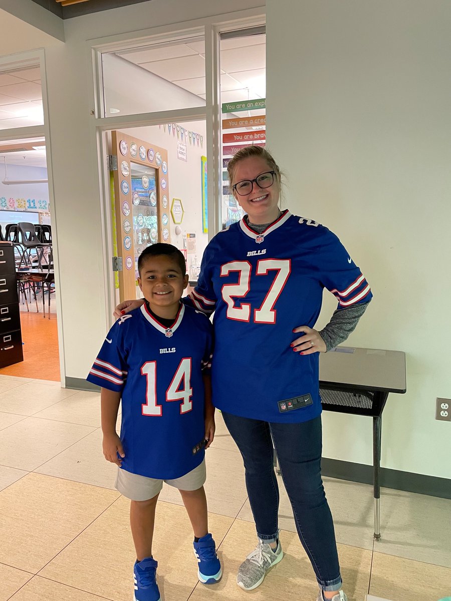 Twinning in our BuffaloBills jerseys all the way in Virginia!