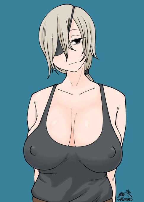 眼帯タンクトップの強い人 