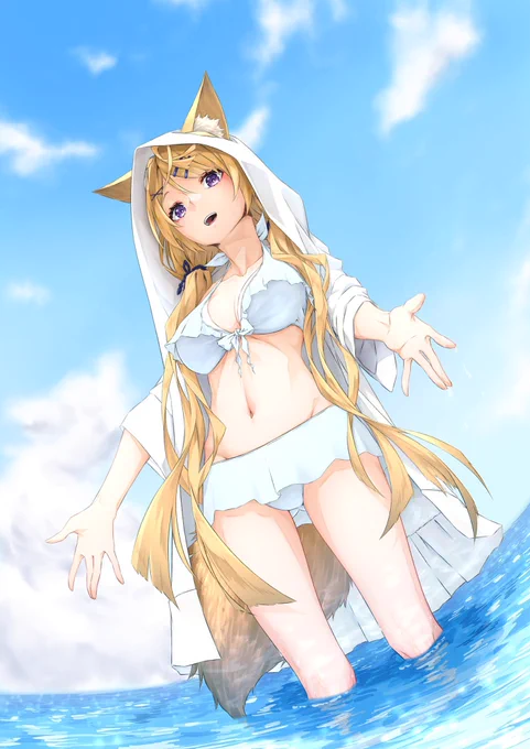 #夏が終わりそうだし今年描いた水着絵を貼ろう 