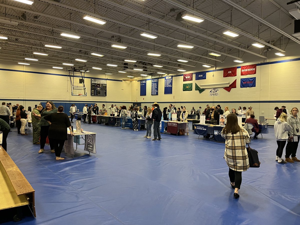 Awesome college fair at LHS, former Becker, gym.