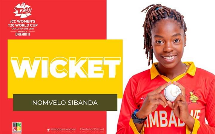 zimbabwewomen's tweet photo. #Qualificationdecider | WICKET
Shauna Kavanagh c Modester Mupachikwa is b Nomvelo Sibanda 4
Ireland 127-6 after 18.5 overs
Live streaming ๐
https://t.co/1PxMMuGPwaโฆ
#ZIMWvIREW | #LadyChevrons https://t.co/5kkjNg355C