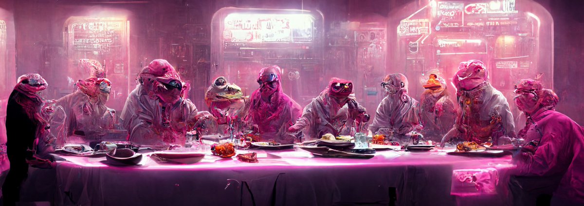 ChosenPepes's tweet photo. Before the battle commenced, the anonymous scientists were experimenting with new technology that, without knowing at the time, gave rise to mutations in DNA so sinister, it would overthrow them in power.

Those who interact will be saved, and those who don't shall vanish.

#art https://t.co/HsDe4VA8Yv