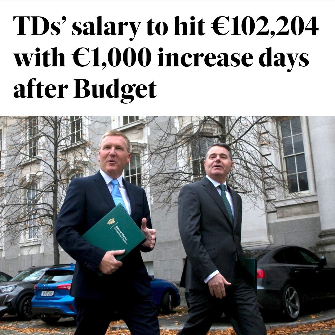 Average PhD stipend: ~€16k 

TD salary, before expenses or allowances: €102,204

TD salaries have increased several times since this govt took office. PhD stipends (for some) have been increased once in the last decade. 

#PayUsEnoughToLive #PhDRights