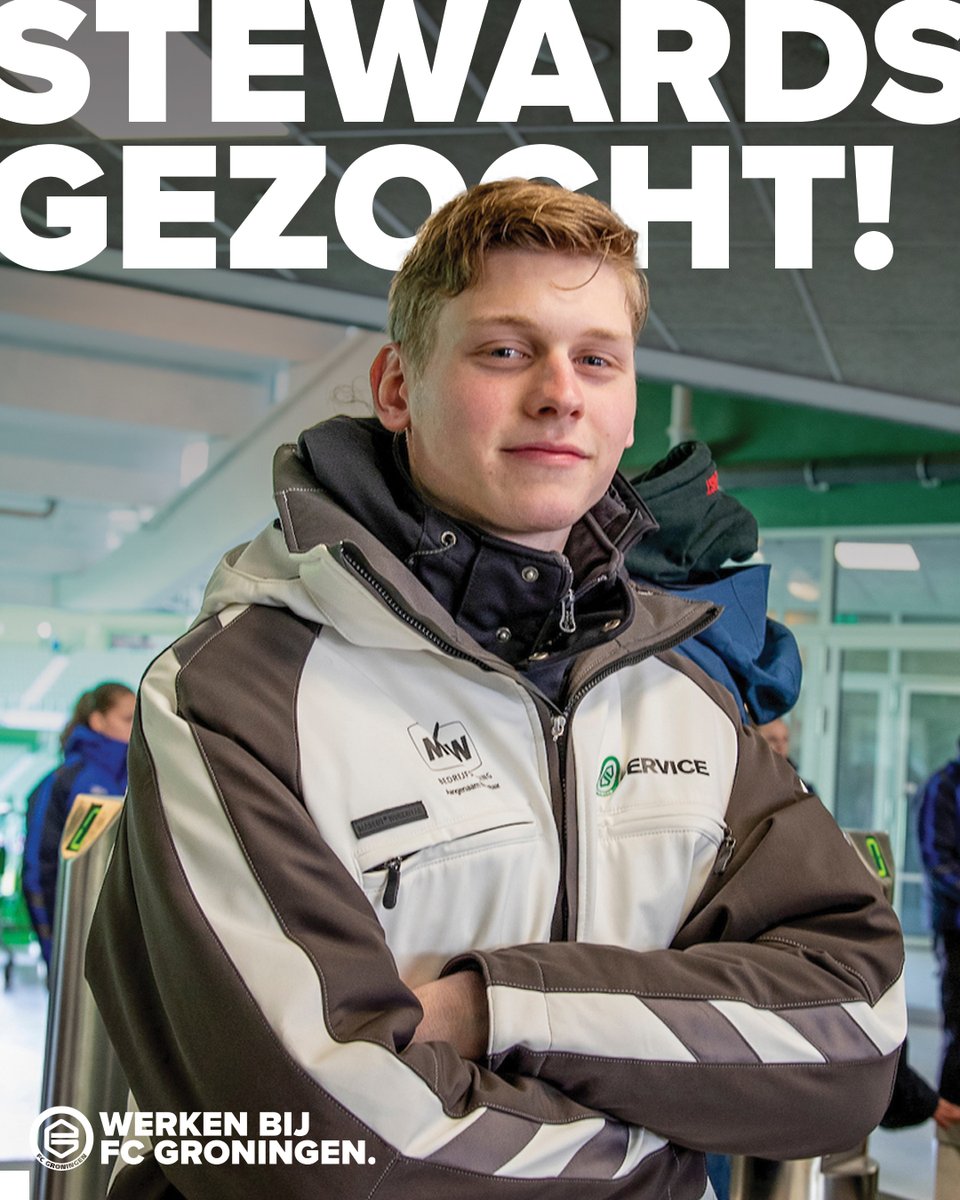 fcgroningen's tweet image. 💪 Hou jij van aanpakken? Wil jij op plekken komen waar anderen nooit mogen komen op een wedstrijddag? Geef je op als steward!
➡ bit.ly/Stewardsgezocht

Wie weet loop jij al mee tijdens de eerstvolgende thuiswedstrijden!

#werkenbijfcgroningen 
#trotsvanhetnoorden