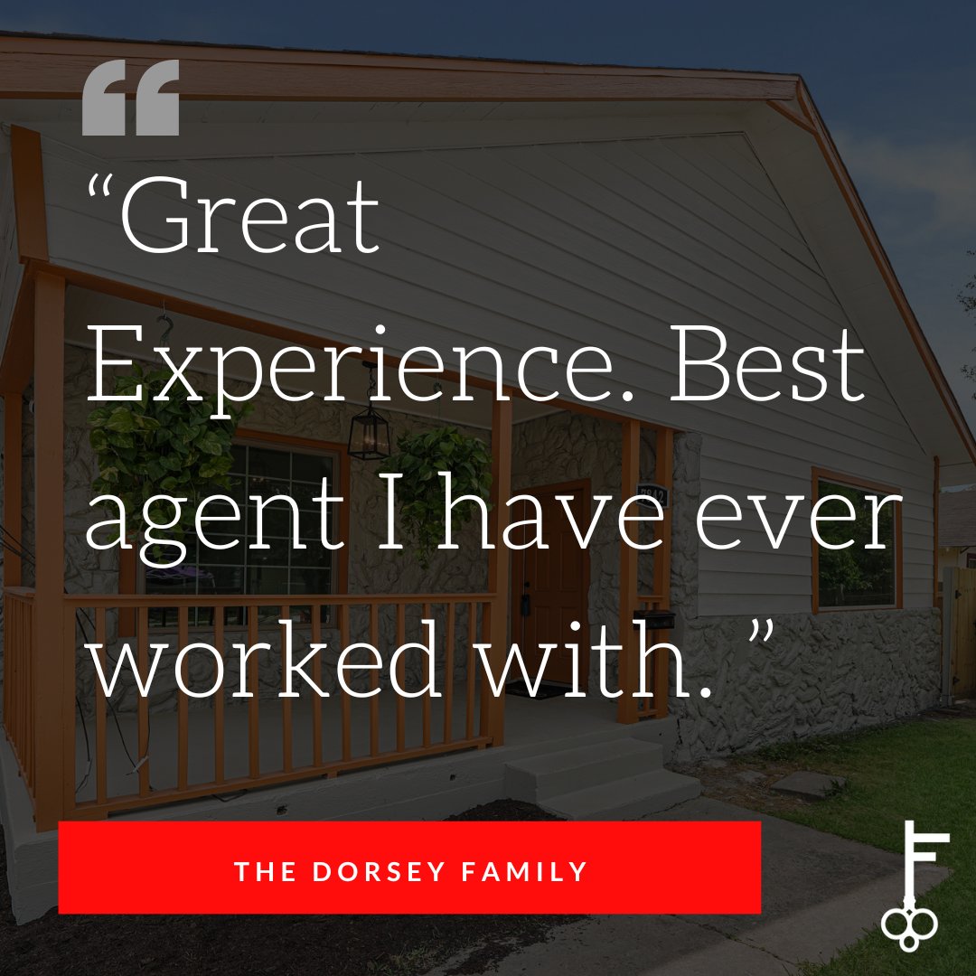 Sometimes the shortest reviews are the sweetest! Find out what the Mr. Dorsey is talking about and let us find your dream home!

Forza Real Estate Group, Keller Williams Premier
(832) 744-7191 | Info@ForzaRealEstate.com
 
#InvestingTogether #WeServeYou #MayTheForzaBeWithYou