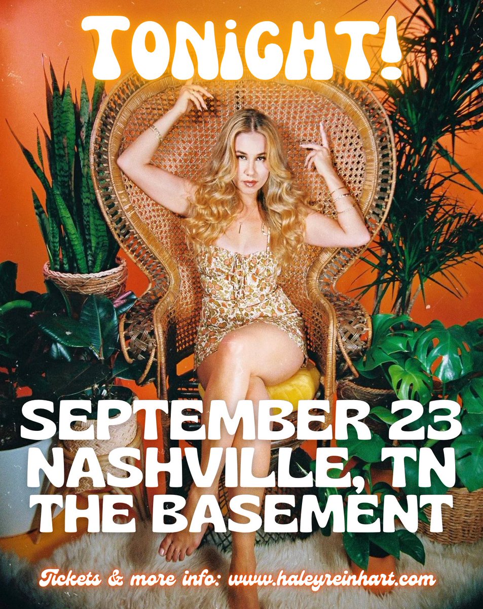 haley_news's tweet photo. 🎫 TONIGHT: Haley and the #OffTheGroundTour are touching down in Music City! Catch the show at @TheBasementNash in Nashville, TN ❤️‍🔥 https://t.co/xB2CaTkZ1t