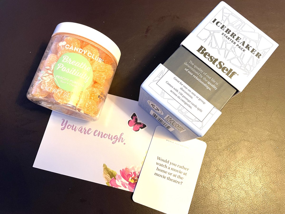 TiffanyMage's tweet photo. Positive affirmation are the best.  What a wonderful gift!  Yes… I am ENOUGH. https://t.co/ewsfSDZrlV