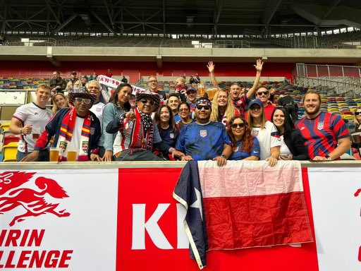 AmericanOutlaws's tweet photo. Not exactly “the German chapter of the American Outlaws” @JonChampionJC — just some hearty travelers.
#whereyougowellfollow https://t.co/vWUsLnErDt