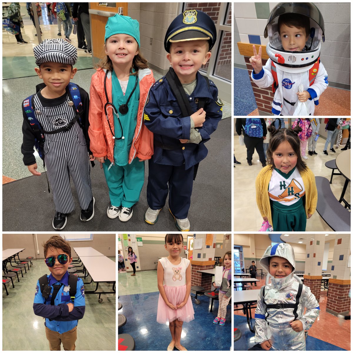 GoshenSchools's tweet photo. Model students finished "College Go" week by dressing for their dream jobs! ✨️ From astronauts to rock stars 🌟 police officers and firefighters 🚒 train engineers, handy men, hunters & even a ballerina! 🩰 We have them all at Model Elementary School!
#Modeltheway #ModelIsKind https://t.co/rLhSvbIA0Z