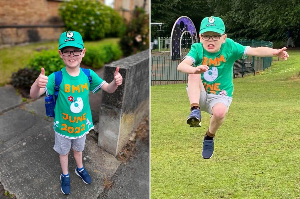 EmmausLeeds's tweet photo. One of the last thank-you cards sent by the Queen was received by #EmmausLeeds fundraising superstar Jacob.
8-year-old Jacob had written to Her Majesty to explain his Emmaus fundraiser in June, and his goal of reaching 70 miles, in recognition of the Queen’s Jubilee. https://t.co/QqyIoA8ZZf