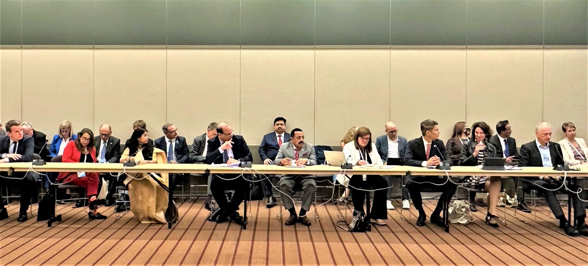 DrJitendraSingh's tweet photo. Interaction with selected Mayors from across the world on Smart Cities programme. India was early to initiate it soon after Sh @narendramodi took over as PM. https://t.co/8r3ACb3eLc