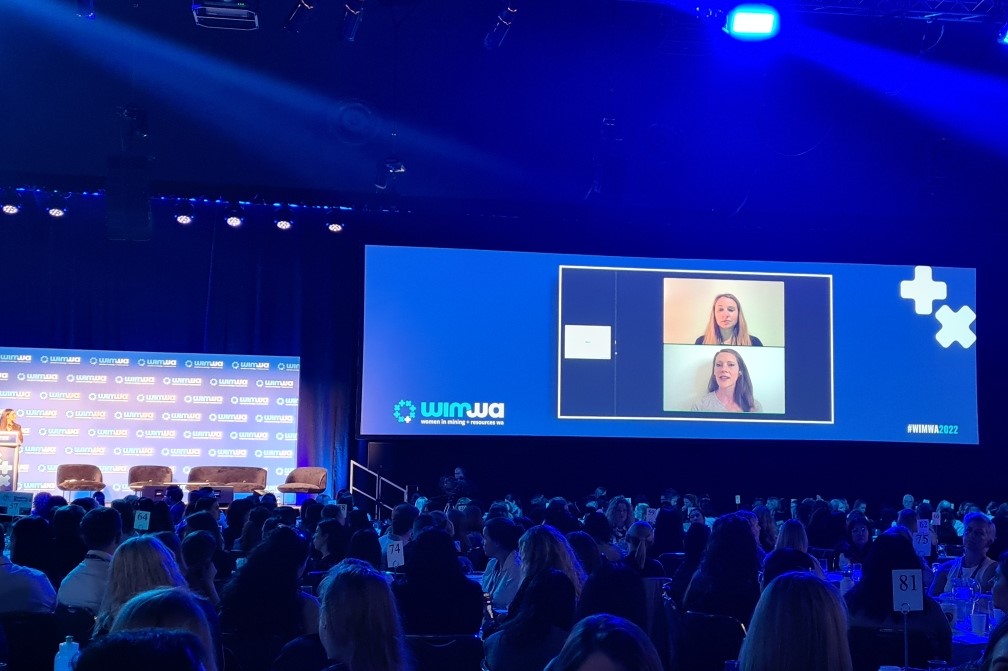 WomenInMiningWA's tweet photo. What a great conversation between the entertaining Liz Fosslien and Mollie West Duffy, offering tools to help navigate the workplace while dealing with big feelings.

#WIMWA2022 #WIMWA #WomenInMining #EmpoweringWomen #Trailblazers #ThoughtLeaders #Diversity #Conversation https://t.co/fB5EVbCUny