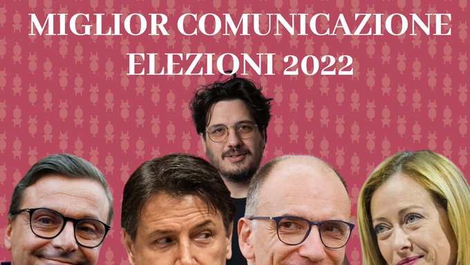 Qual &egrave; stata la miglior campagna di comunicazione politica? 1) @GiuseppeConteIT 2) @GiorgiaMeloni 3)<a href="/tag/sanremo2020"class="tags"><span>#sanremo2020</span></a><a href="/tag/sanremo20"class="tags"><span>#sanremo20</span></a><a href="/tag/sanremo70"class="tags"><span>#sanremo70</span></a><a href="/tag/ritapavon"class="tags"><span>#ritapavon</span></a>