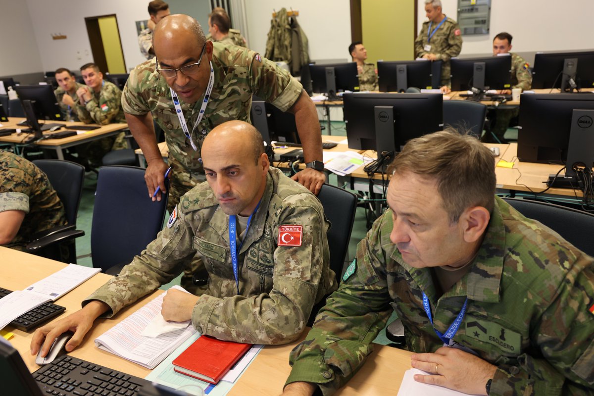 NATO_JFTC's tweet photo. Final countdown to #NATO Exercise LOYAL LEDA 2022. 200 experts representing all headquarters involved in the event have just finished work on inputs that will challenge exercise participants during its execution later this year.
#WeAreNATO #JFTC #TransformationThroughTraining https://t.co/UV8xsgXkJR