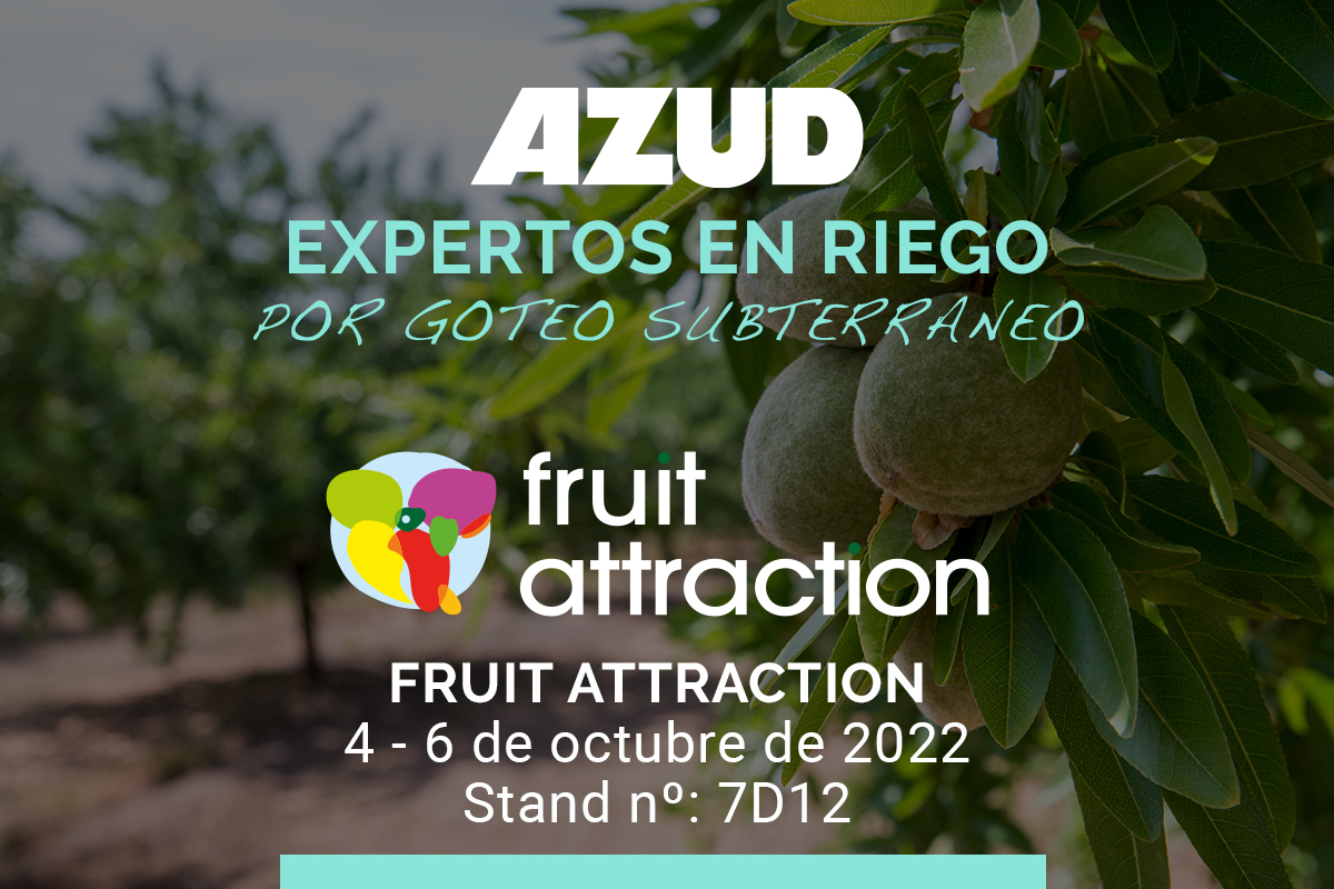 AZUDWater's tweet photo. ¡𝗢𝘀 𝗲𝘀𝗽𝗲𝗿𝗮𝗺𝗼𝘀 𝗲𝗻 @Fruit Attraction !🍑🍇🍓

📅 Del 4 al 6 de octubre estaremos participando en  #FruitAttraction2022 la mayor feria hortofrutícola y punto de encuentro de todo el sector. 

#AZUDEsMuchoMás #AZUDteam  #AZUD #ExpertosEnRGS https://t.co/dTFfyJ4gF7