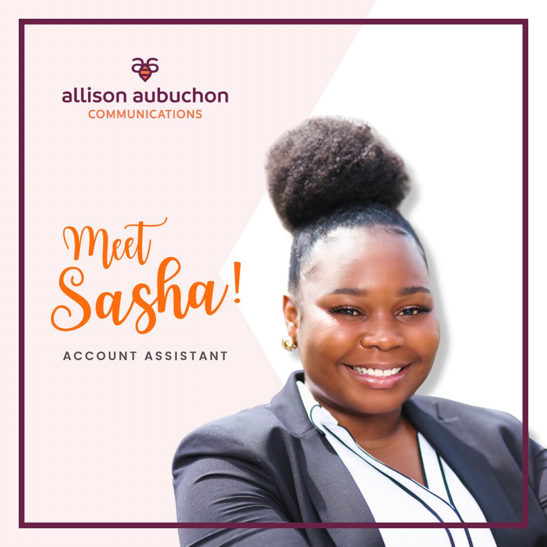 thePRmaven's tweet photo. Happy to announce Sasha Williams as account assistant! In her 1st month, Sasha has already been an asset to client projects. A PR senior in @FAMU_1887’s School of Journalism &amp; Graphic Comms, Sasha is an involved student leader. So glad you’re here, Sasha! #buzzwithpurpose https://t.co/y9VCSgHpNP