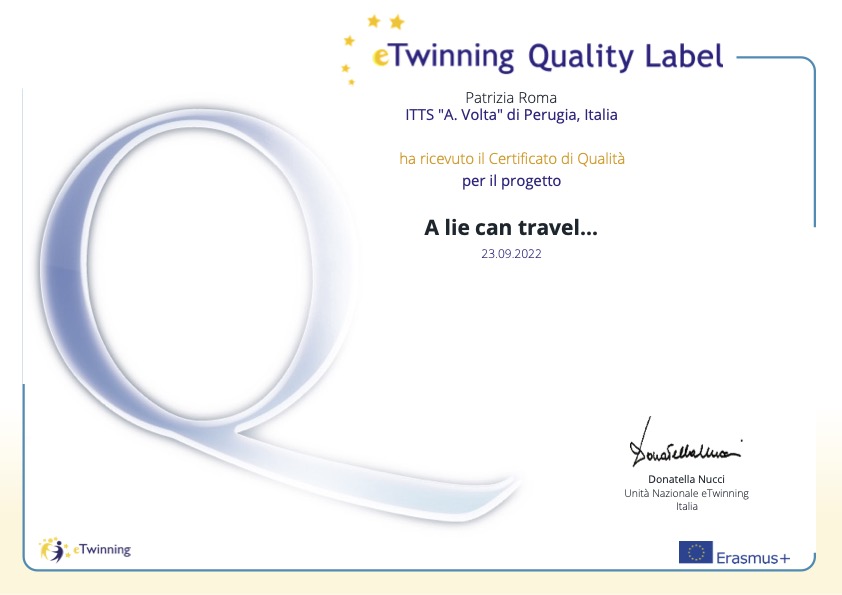 PatriziaRoma1's tweet photo. Once again thanks to #eTwinning for recognition of teachers' work. Really grateful to my fantastic European partners 🙂  #QualityLabel @doritagk @claudineaparis @nimeruiz @ittsvoltapg @eTwinning_Ita @eTwinningEurope https://t.co/n9OTCuOEmC