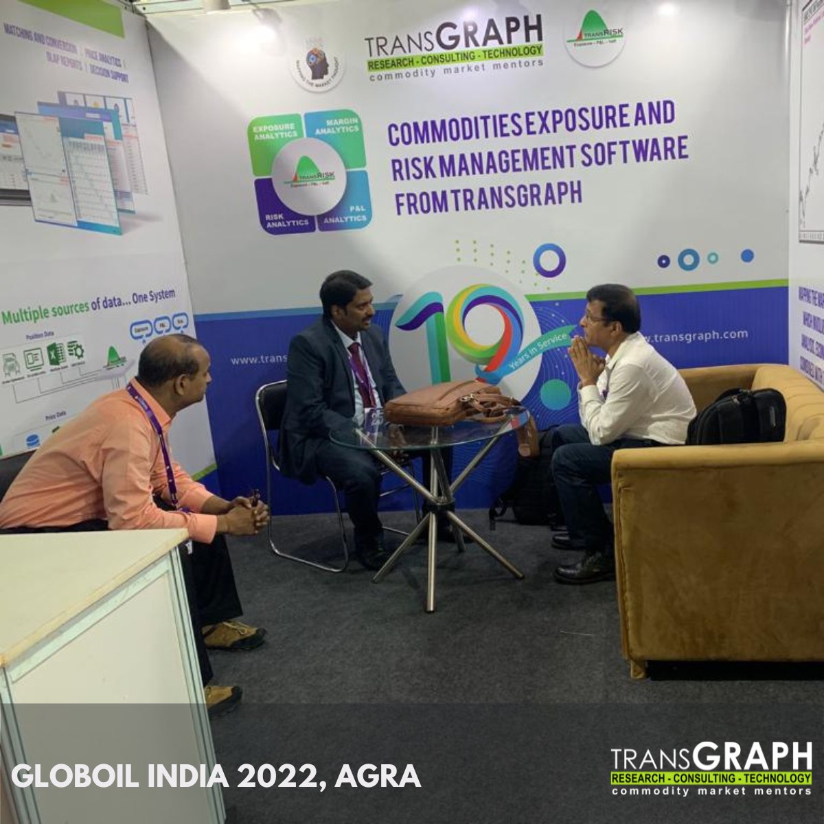 TransGraph_'s tweet photo. It was quite an experience! We thank Globoil India for providing the platform to communicate our expertise and vision. We are grateful to everyone who visited our booth. We hope you enjoyed the experience.

#globoil #india #25Globoil #grateful #Agra #taj  #commodities #TransRisk https://t.co/OwmU7XRvi9