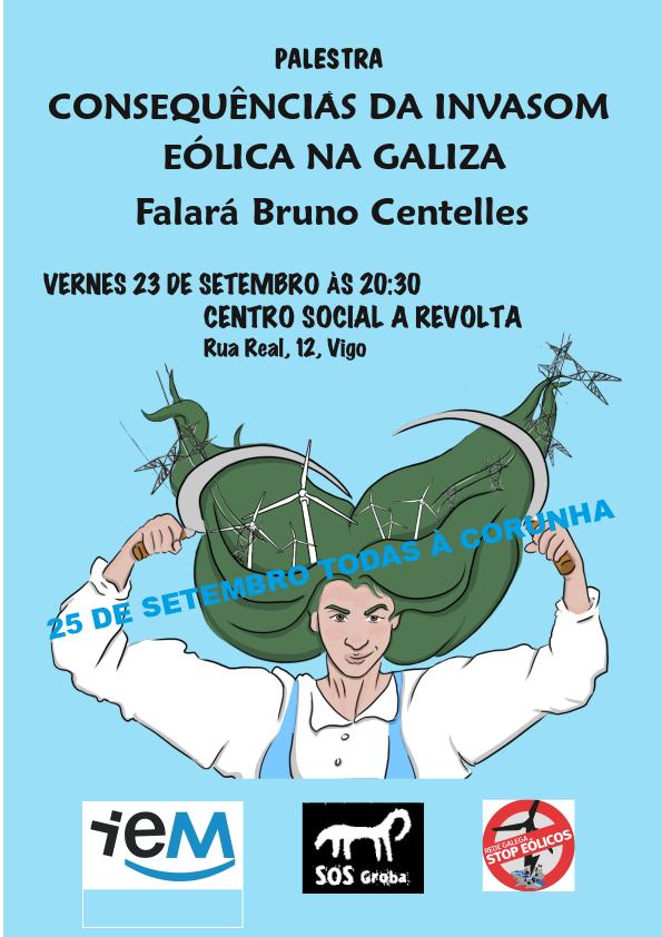 foipolovento's tweet photo. 🔴 Esta tarde em #Vigo no @CSRevolta palestra a cargo do companheiro Bruno Centelles de #SOSGroba e #InstitutoDeEstudosMiñoráns
Nom a perdades!🙂
#AsCidadesEoRuralJuntasContraOcapital
#oPovoGalegoUnidoContraAdepredaçomEnergética
#25SACrunha https://t.co/KLQZzgbIsb
