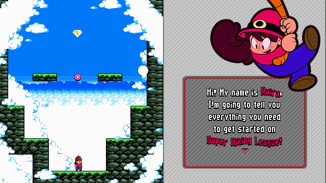 itchio's tweet photo. Super Hiking League DX: Two Hikers face off against each other on a race to the top. The best jumper wins!

https://t.co/3Cj6LEPXth https://t.co/QhGWs33uOI