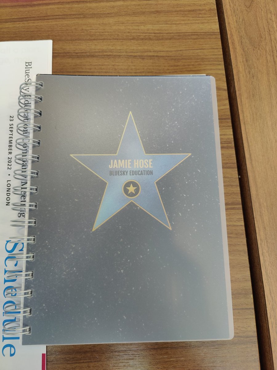 Really great insights about using social media at today's <a href="/BlueSky_Edu/">BlueSky Education PR</a> conference. I need to use more hashtags. Also, got a notebook with my name on it. #Hashtags