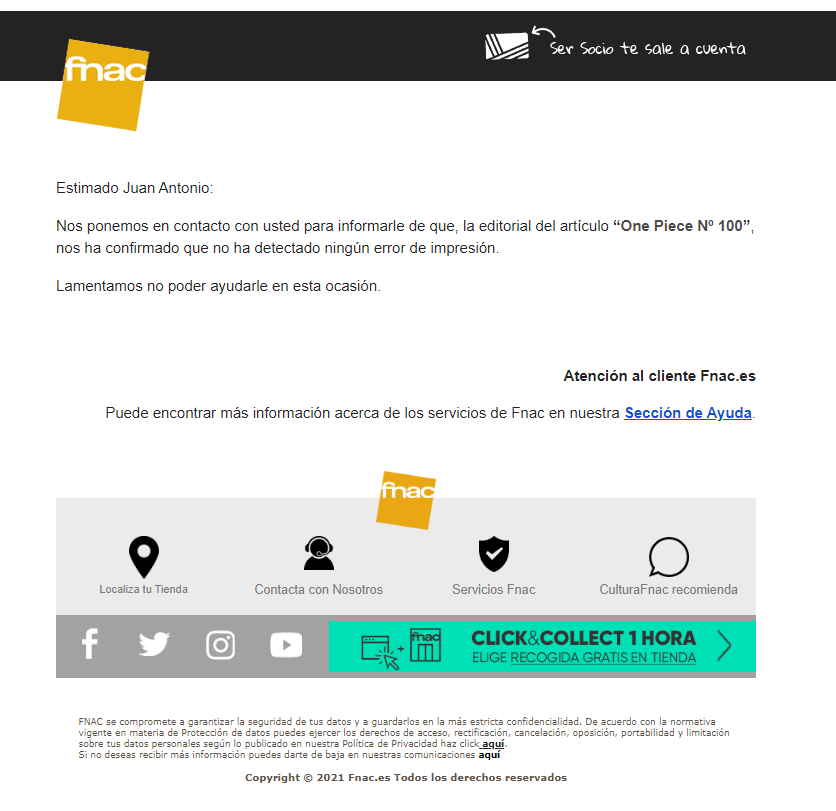 juanmodulo's tweet photo. Menuda jeta @Fnac_ESP que tenéis os mando mensaje para el remplazo del tomo 100 porque viene mal de fabrica y lo han solucionado @PlanetadComic con captura del tomo mal y me decís que no hay fallo y esto  que es, y como se puede ver en la tercera captura el tomo corregido😒 https://t.co/7LpBko8abW