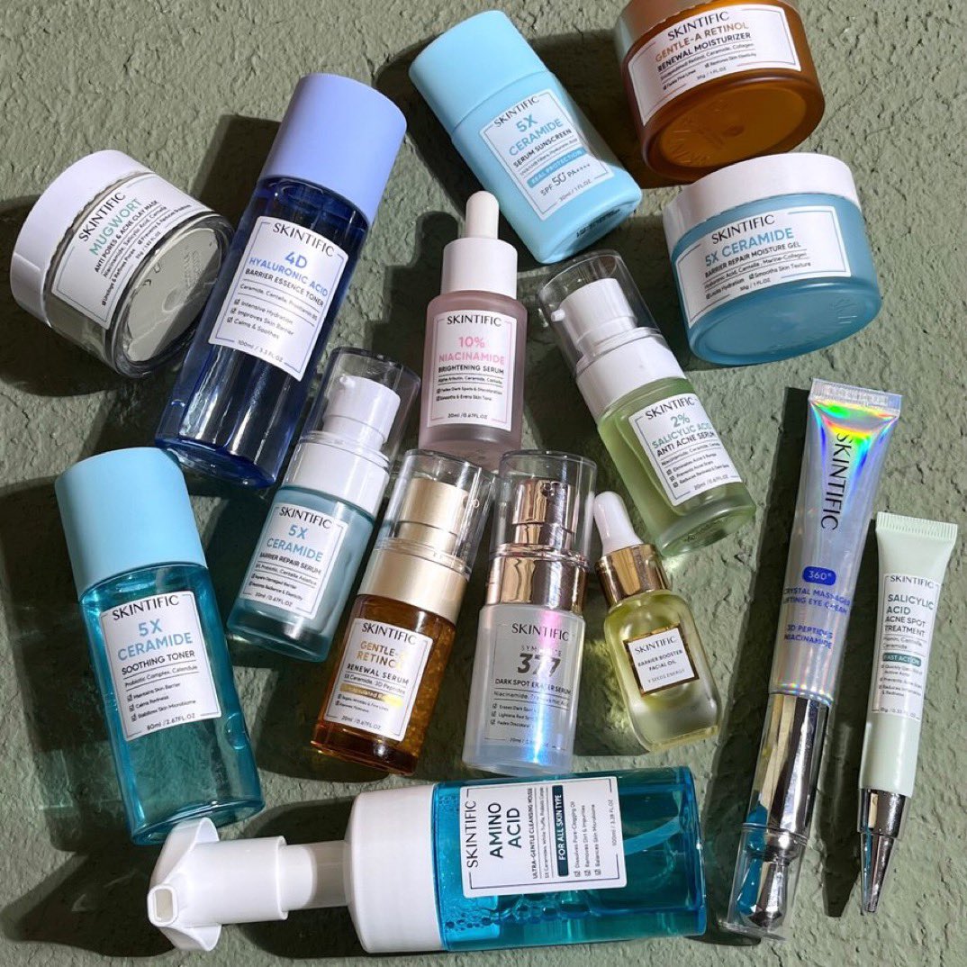skincarian's tweet photo. 🎉 GIVEAWAY CHECKOUT PRODUK SKINTIFIC FOR 1 WINNER 🎉

Rules: 
1. Follow @skincarian 
2. RT tweet ini
3. Reply wishlist produk skintific kalian.

End 7 Oktober 2022. Good luck semuanya!! 😀👍. https://t.co/0mt6oLGjw2